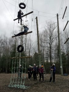 Students enjoy the vertical challenge of the Vertical Playpen