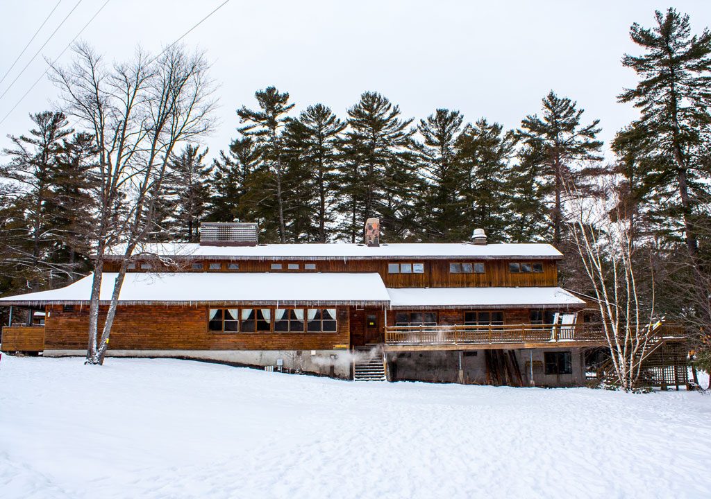 The dining hall at Bark Lake Leadership and Conference Centre